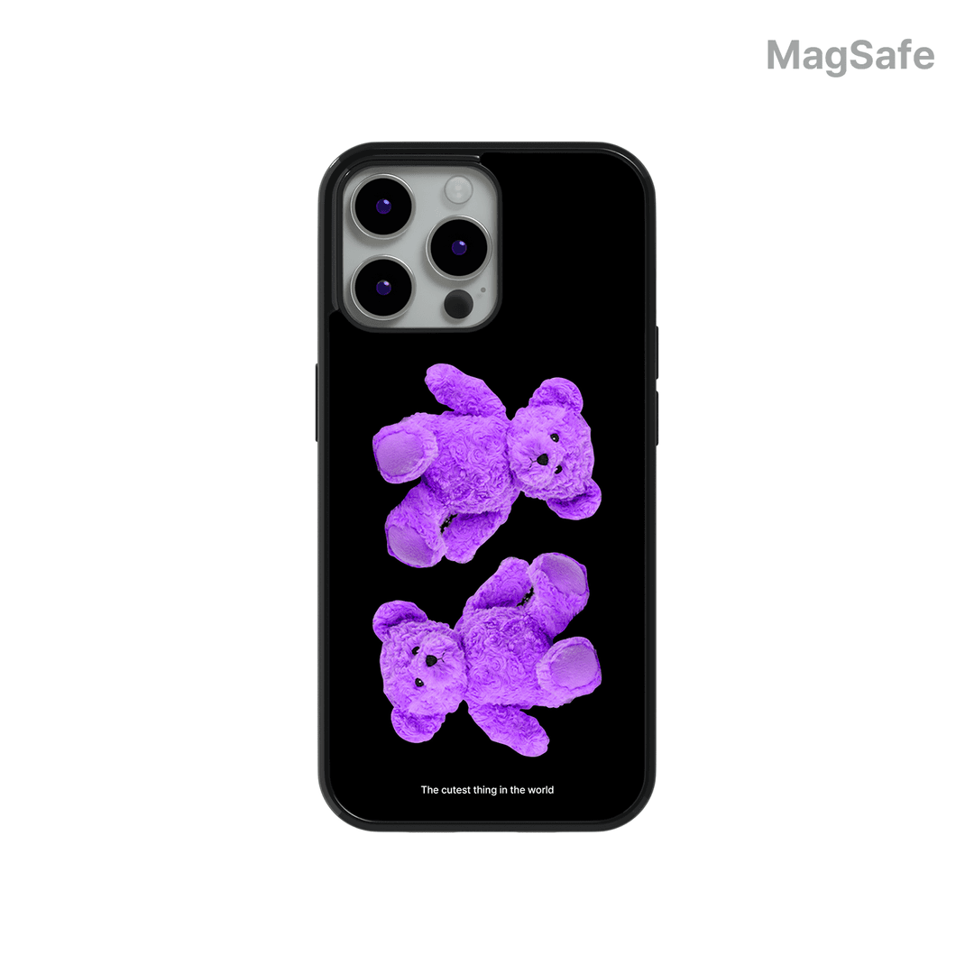 [맥세이프 블랙범퍼]베이비 베어 퍼플 케이스