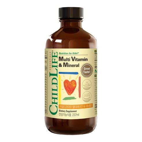 차일드라이프 멀티비타민 앤 미네랄 망고 오렌지맛, 237ml, 1개 - 비타민/미네랄 | 쿠팡