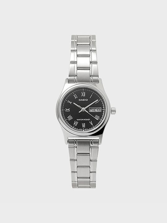 CASIO 카시오 LTP-V006D-1B 여성 메탈밴드 손목시계