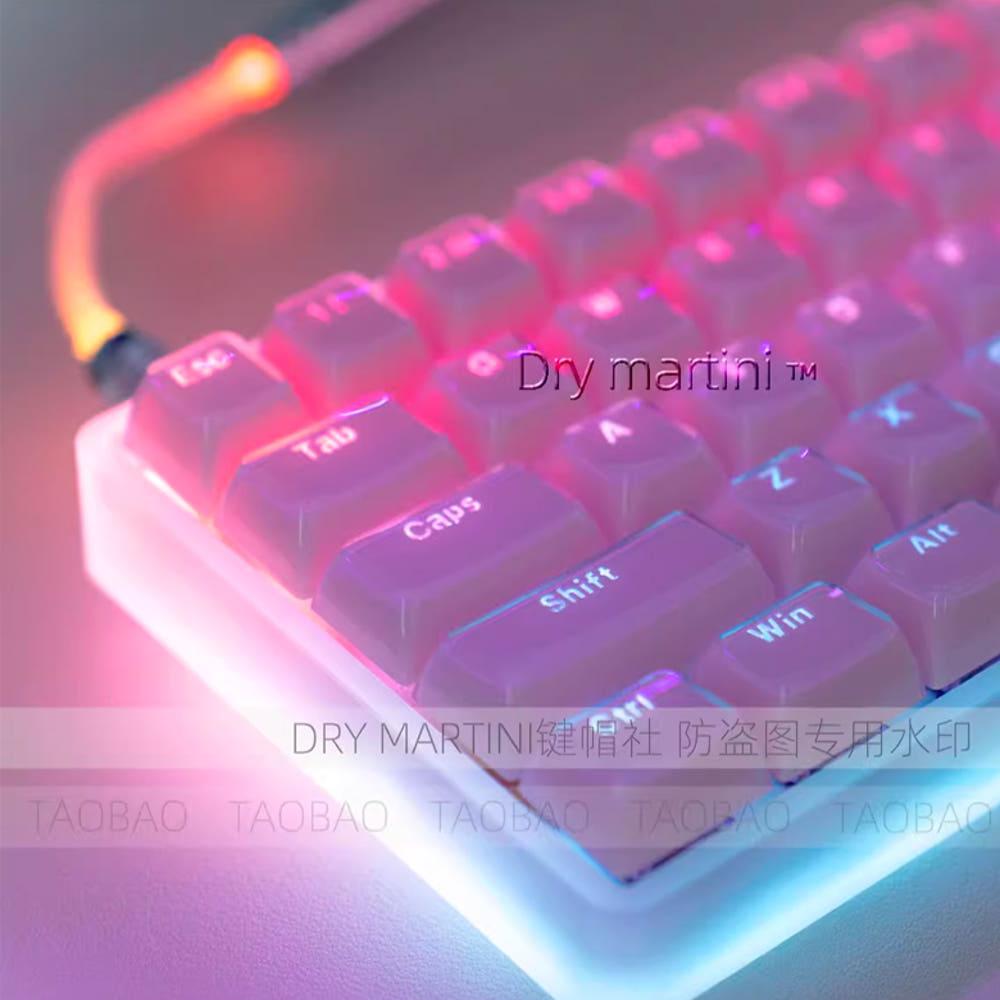 [부족이] 젤리 푸딩 크리스탈 반투명 키캡 MDA PC 한무무 기계식 키보드 독거미 키캡