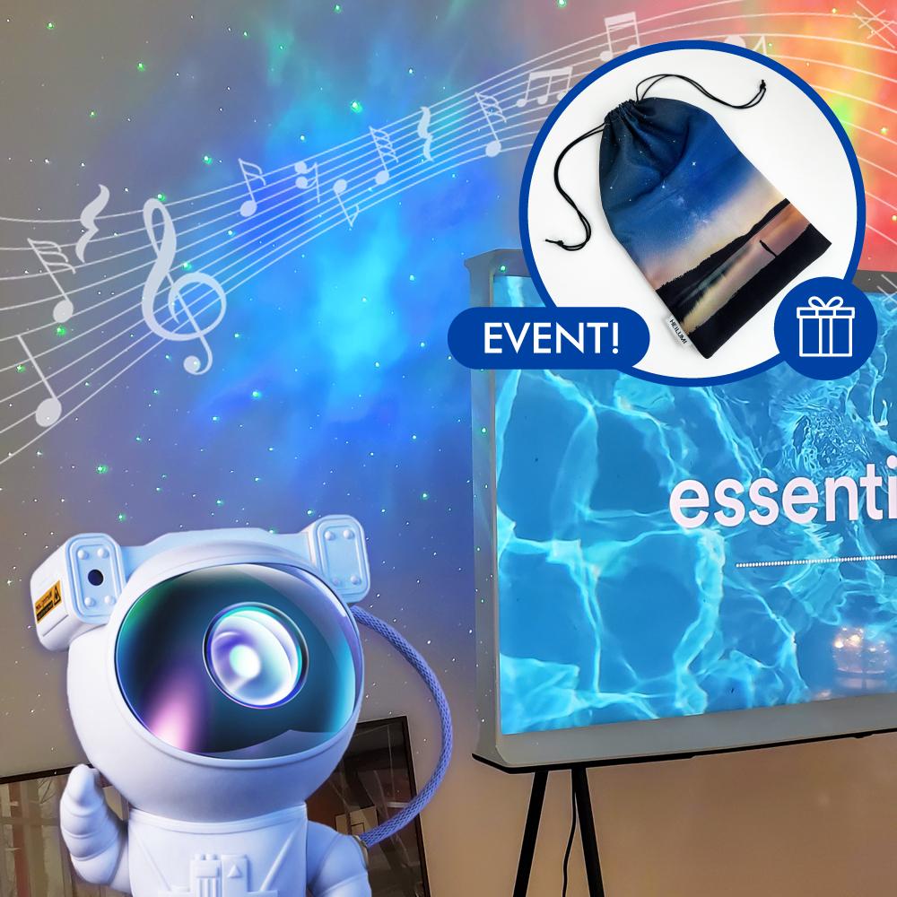 우주인 블루투스 스피커 오로라 무드등 [생일 남친 여친 재미 직장동료 조카 집들이 선물]