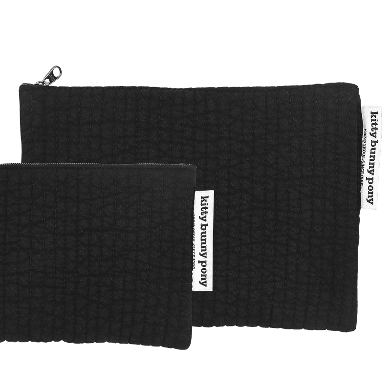 Quilting Black Pouch Ⅱ 퀼팅 블랙 파우치 Ⅱ