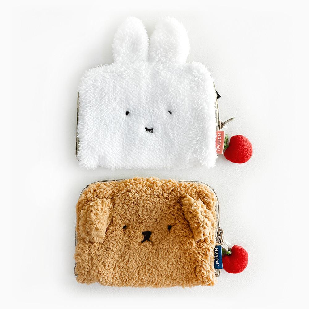 miffy 미피 캐릭터 폭신폭신 사과 파우치