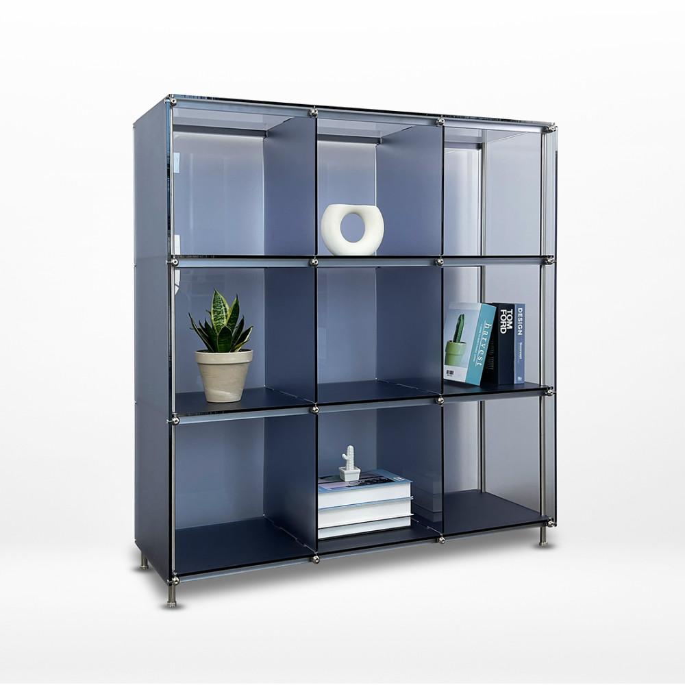 아크리코 아크릴 모듈가구 1025 3단 거실 수납장 장식장 다용도 선반 틈새장 진열장