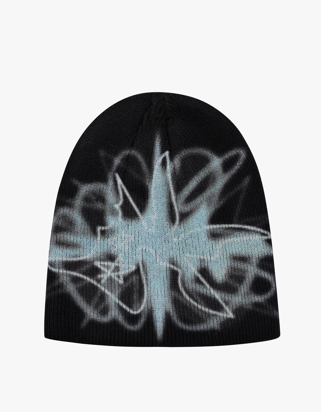 Graffiti Web Beanie - Black