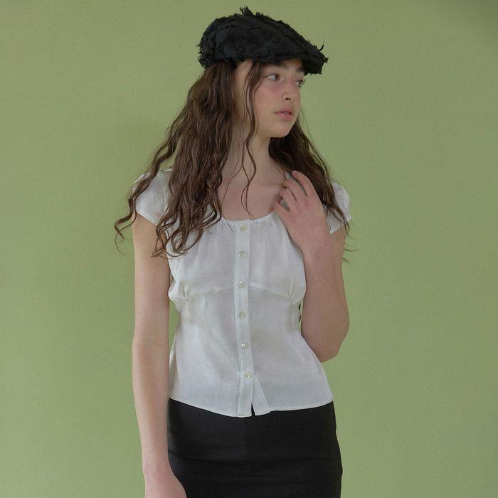 soft gleam blouse (white)