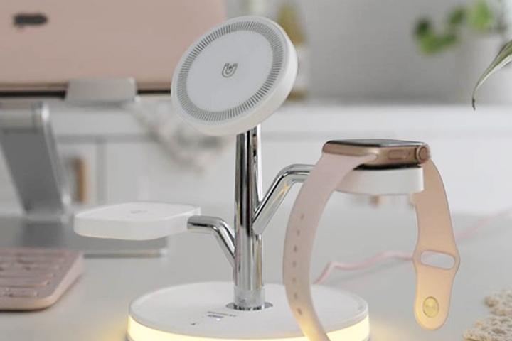 감성 트리몰드 무드등 맥세이프 3in1 고속무선충전기 아이폰 갤럭시 완벽호환