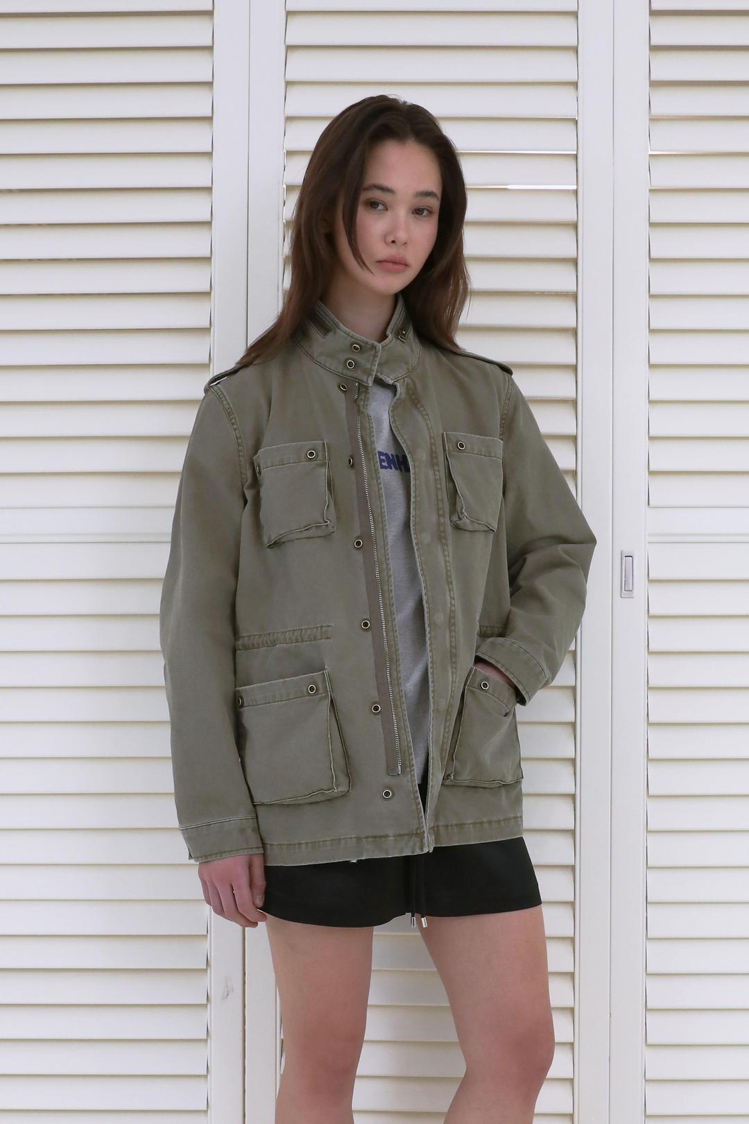 빈티지 워싱 야상 자켓