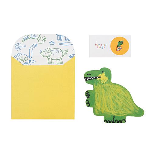 카드& 봉투 세트_티라노사우루스
