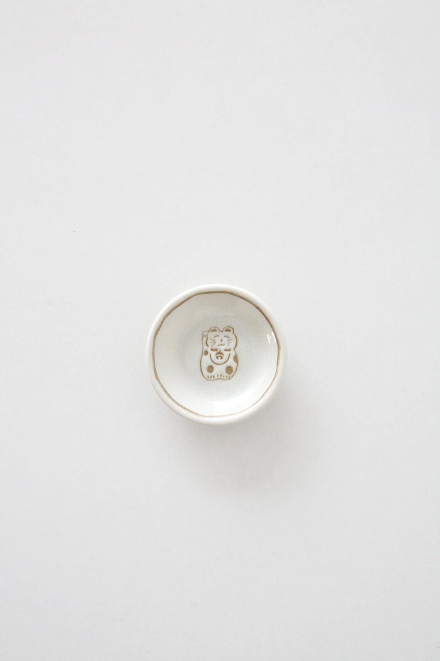 Mino Pottery 복고양이 종지