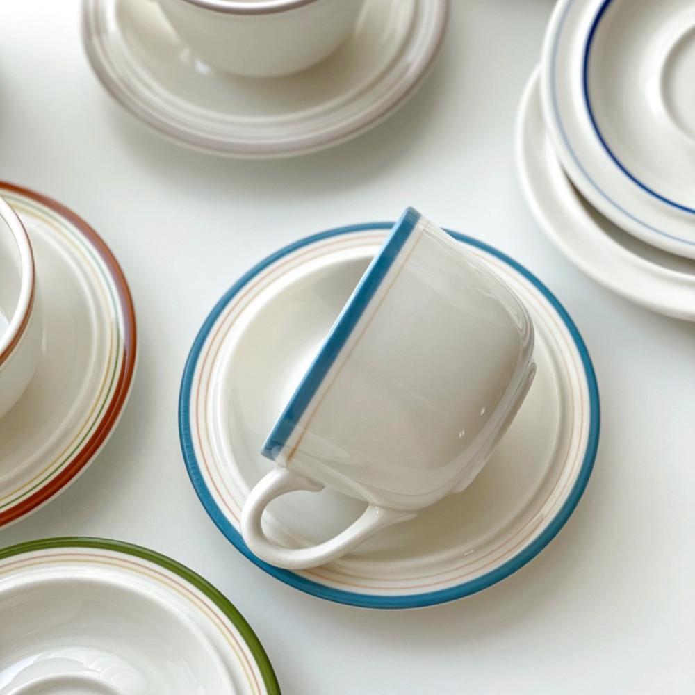 시라쿠스 메이플 빈티지 커피잔 세트 홈카페 도자기 찻잔 (7color)