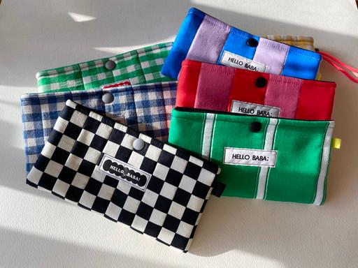 체크/체커보드 누빔 안경&선글라스케이스(7종)