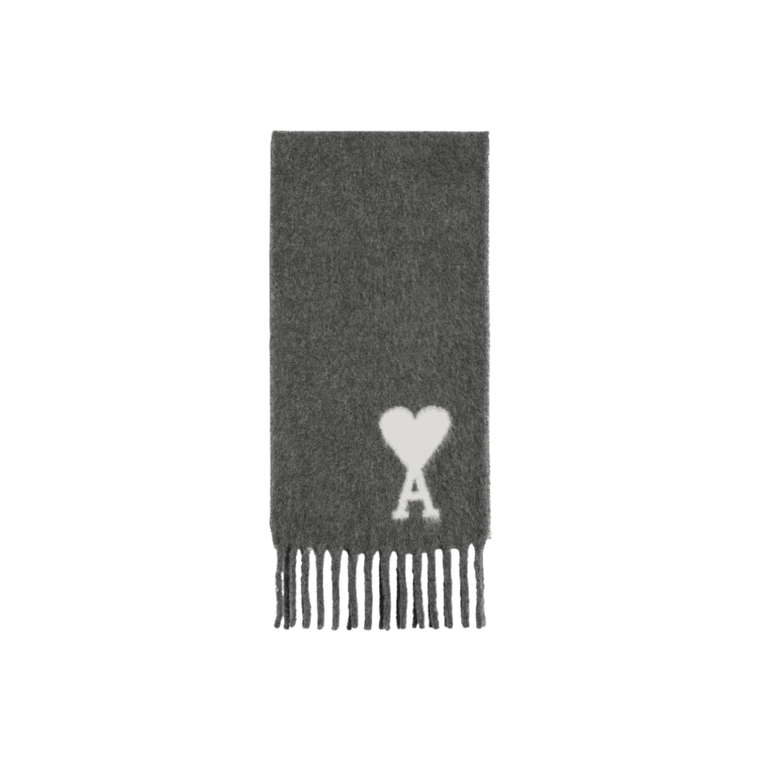 AMI de Coeur Oversized Scarf Dark Grey