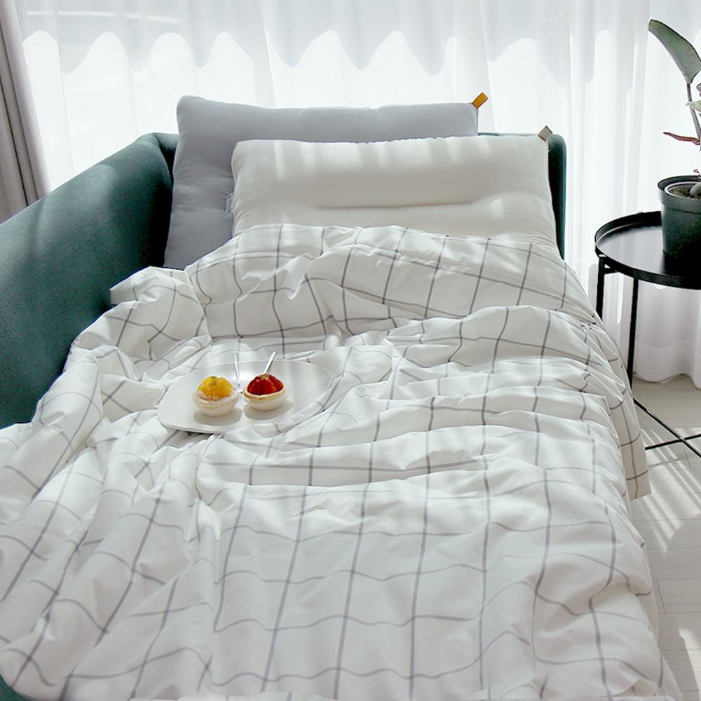 콤팩트 체크 양면 여름 간절기 모달 차렵이불 (SS) - 2color