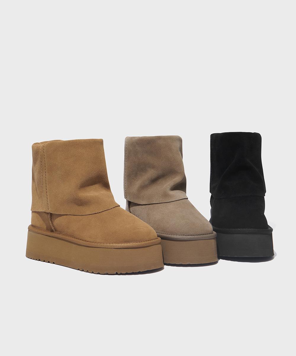 [ ~10.24까지 I 10.30 출고] MAXI FOLDED BOOTS SHORT(6inch) - 3 colors