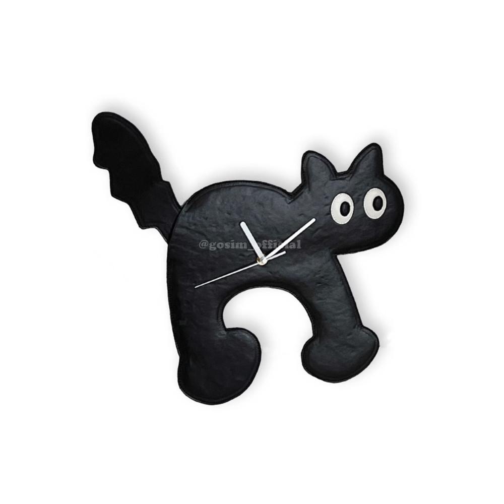 고심 귀여운 고양이 벽시계 벽걸이 시계