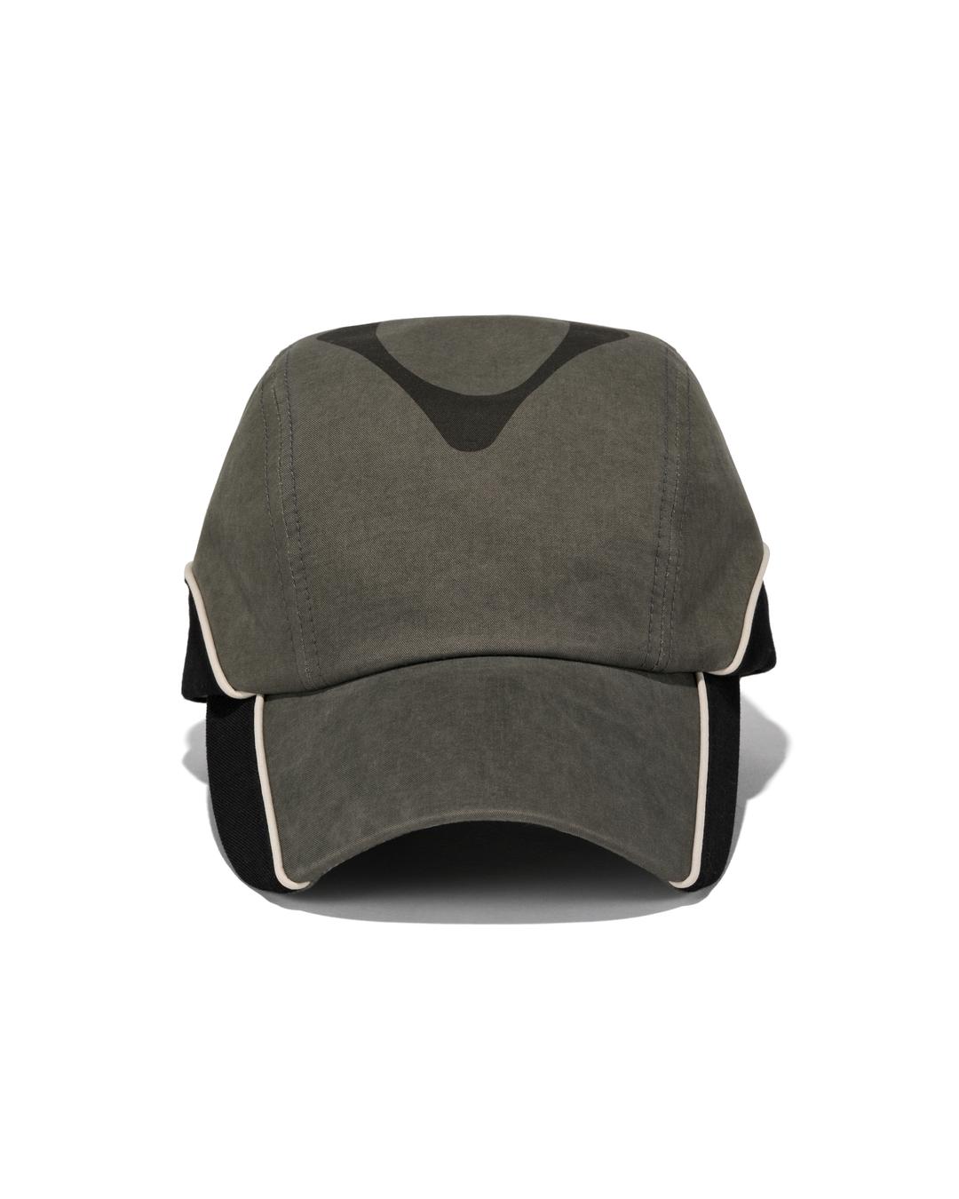RHOMBUS COTTON CAMP CAP_KHAKI/BLACK