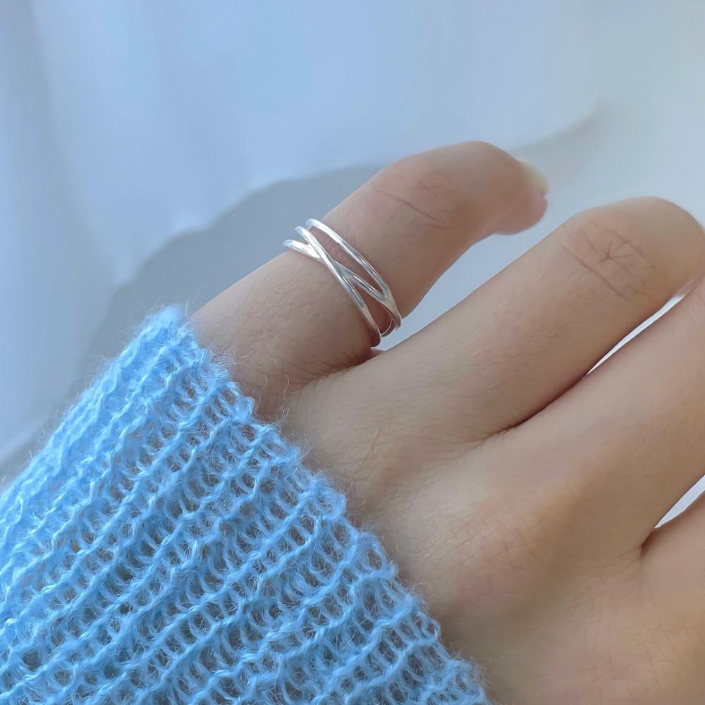 silver925 레이어드 애끼 반지