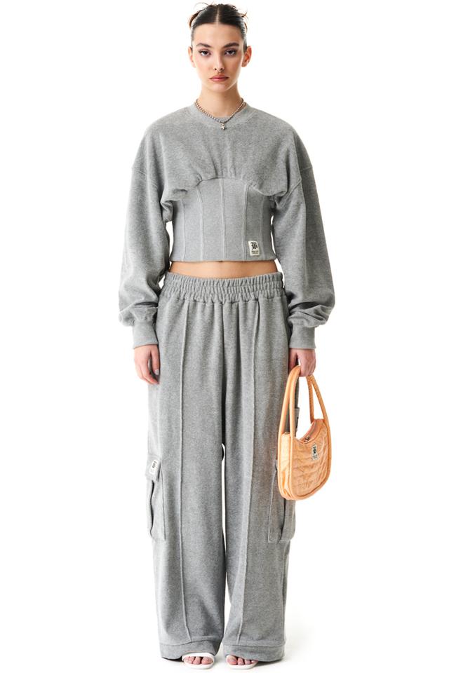 ★24-25FW新作★YOUHEE★YOUHEE SYMBOL JERSEY TROUSER 유희 YOUHEE YOUHEE SYMBOL JERSEY TROUSER MELANGE GREY - 위시버킷