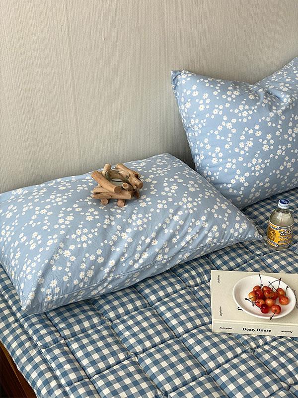 위드데이지블루 프리미엄 순면 베개커버