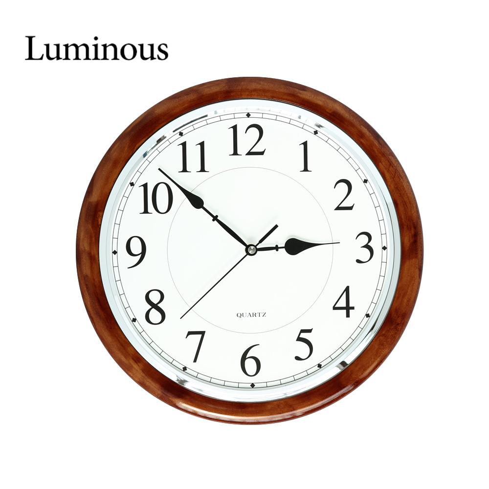 국산 루미너스 하이그로시330 자작나무 천연원목 인테리어 사무실 벽걸이 무소음 거실 벽시계