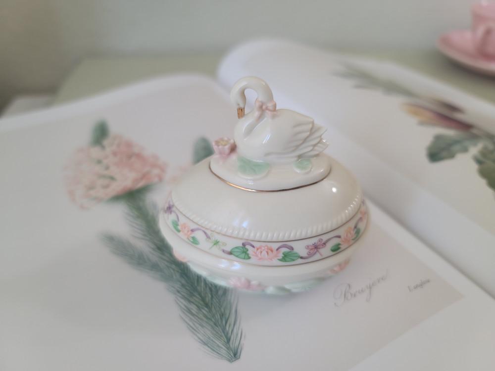 [중고] (재입고) 빈티지 레녹스 스완 에그 트링켓 (Lenex Swan Egg Trinket)