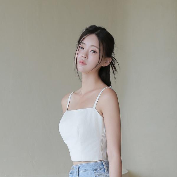 스퀘어드 크롭탑™ 클래식아이보리