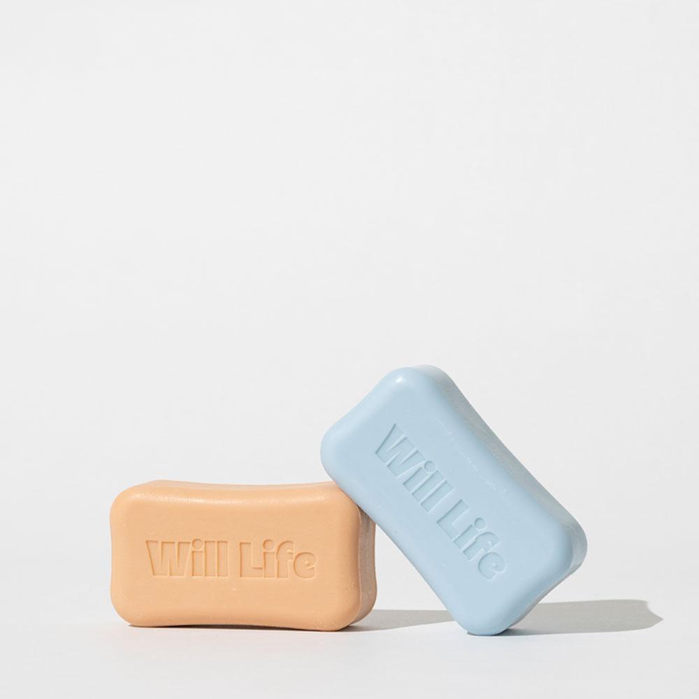 윌라이프 아이스 멘톨 사우나 릴렉싱 클린 샤워바 2종 Set 150g 2개+거품망 2개+엽서+쇼핑백