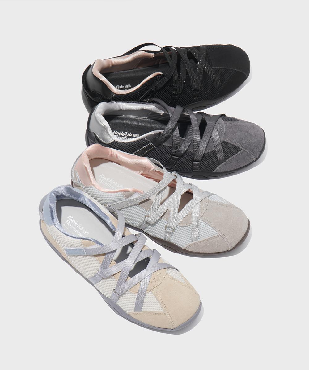 [일부컬러 03.28이내 출고] ZANE X-STRAP SNEAKERS - 4 colors
