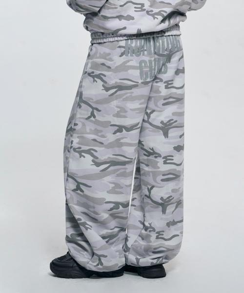 [벤힛xNEO]MRC 카모 스웻팬츠 화이트메란지