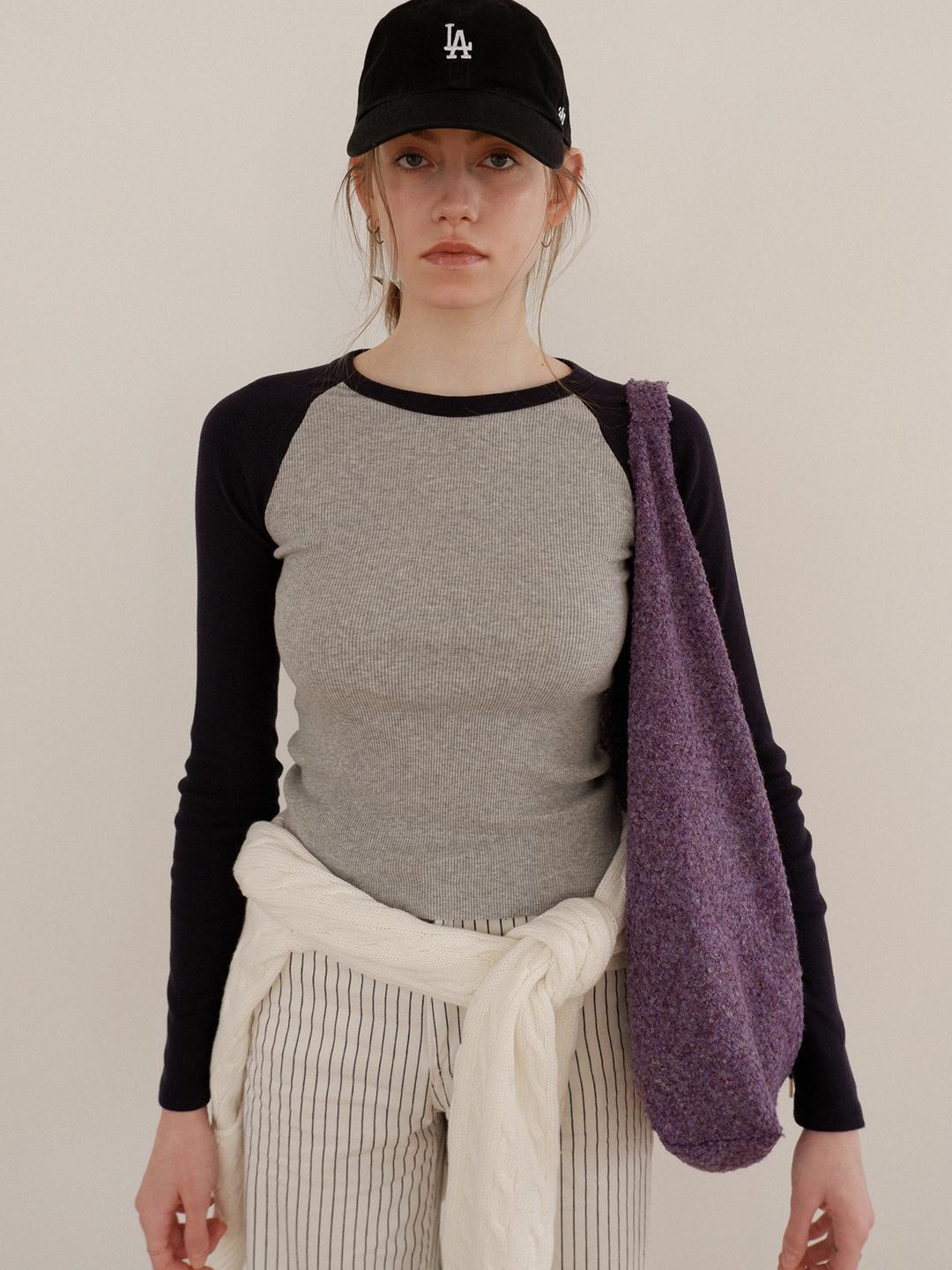 (6차 재입고) Jeanne Knit Shoulder Bag_Purple