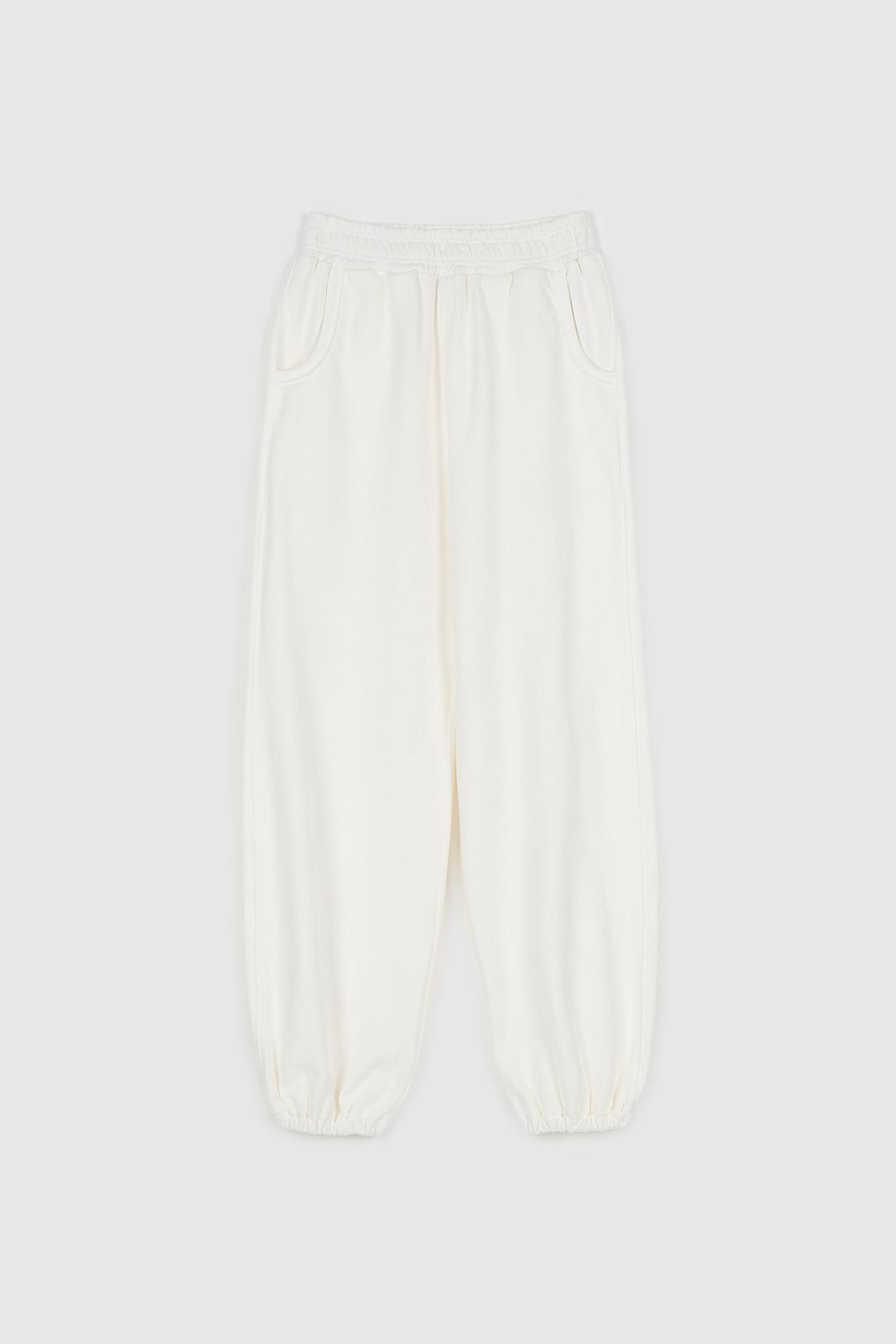 Boucle Sweat Pants (White)