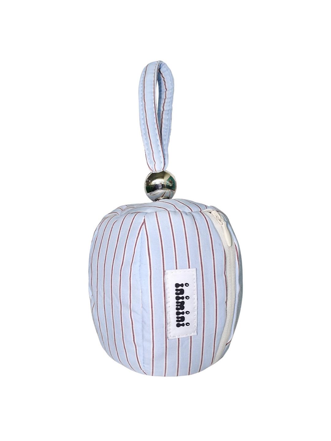 inimini 'O\' pouch blue stripe