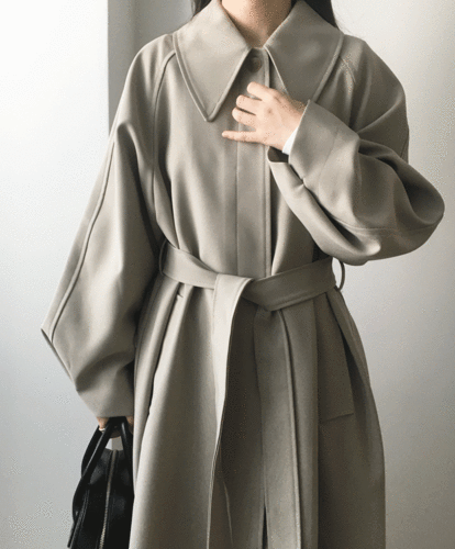 로위 싱글 트렌치코트 (2color)