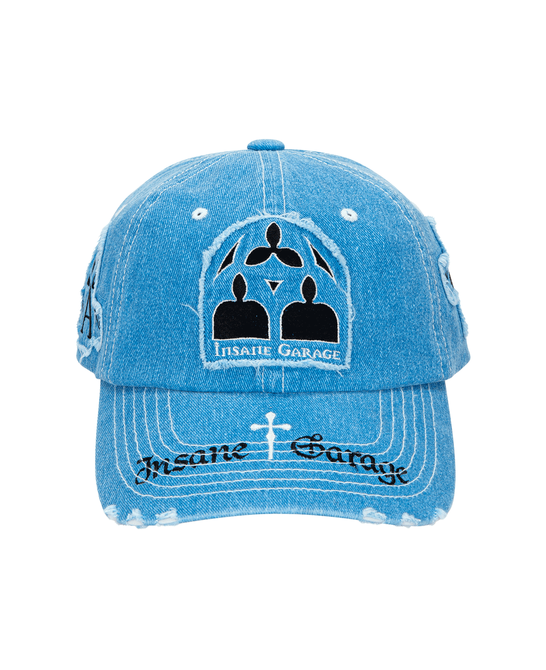 INSANE GRUNGE PATCH BALL CAP_BLUE