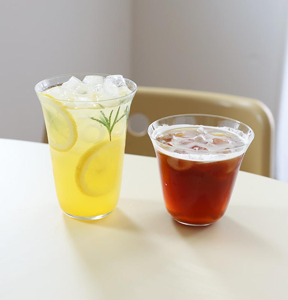 심플 라인 내열 유리컵 2개세트