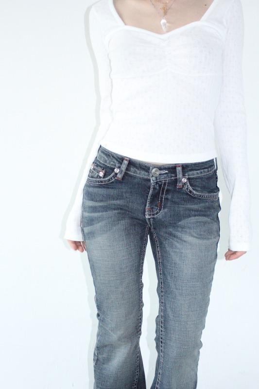 red point jeans (2color)
