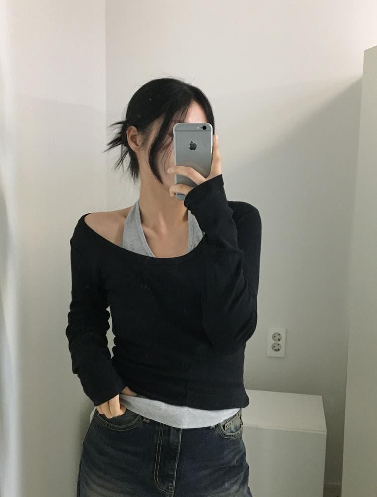 네임 딥유넥 소프트 티셔츠 (3color)