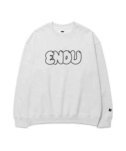 라인 버블 로고 스웻셔츠_그레이(EN2CSMM442A)
