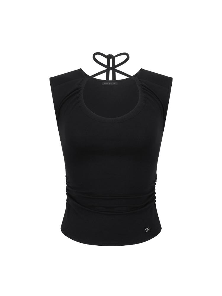 [mnem] Tunnel Strap Sleeveless (black)
