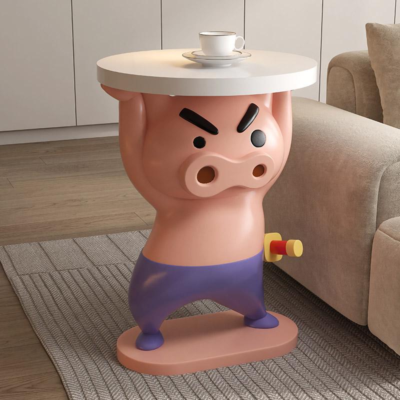 귀여운 부리부리 대마왕 원형 테이블