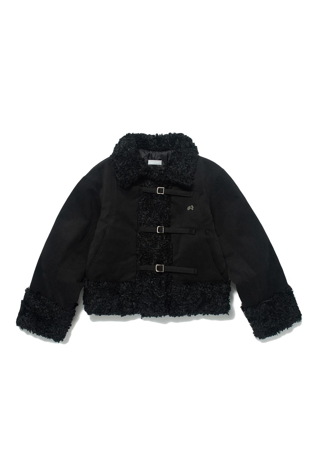Shearing fur jacket (Black)