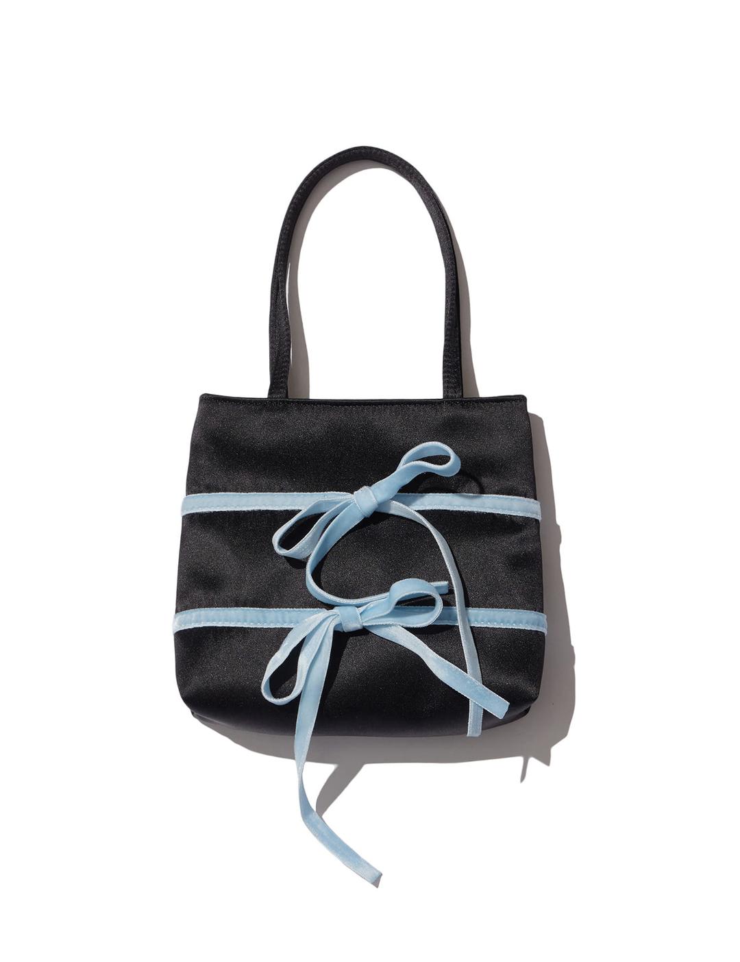 Ribbon Silk Bag (black)