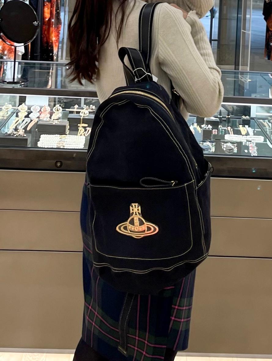 비비안웨스트우드 ORB골드빅오브 코튼 백팩 EDGWARE