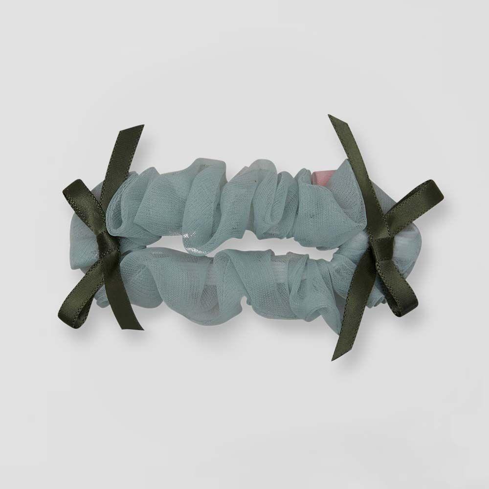 petit organza puggy clip - greenery (1pc)