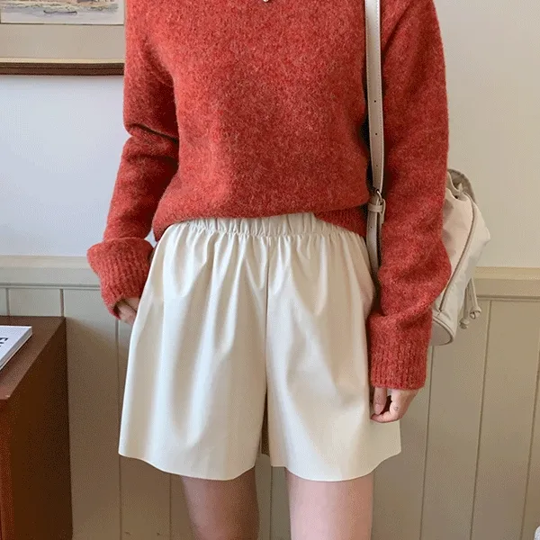 [울8%/겨울까지-] 내루다 컬러 믹싱 보카시 크롭 니트-8color 라운드 세미 크롭 오버핏 아방핏 루즈핏 컬러 니트