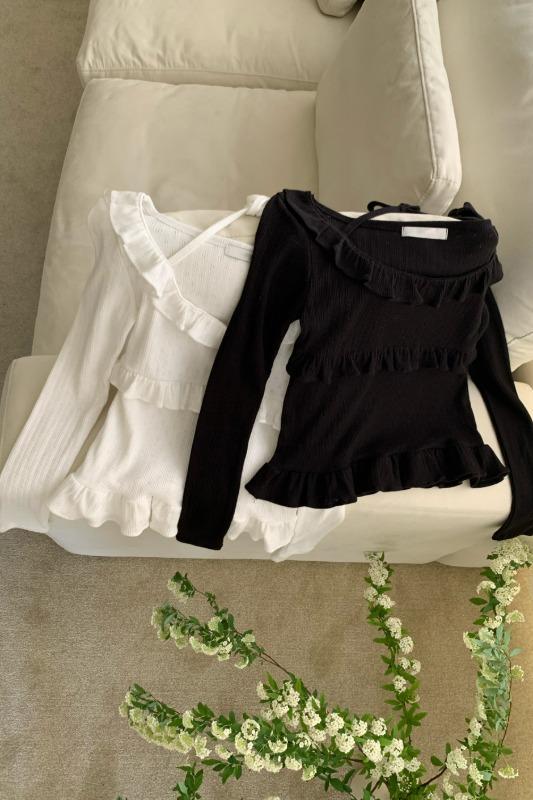 (주문폭주)dona frill tee