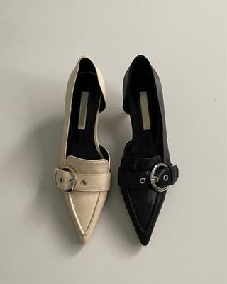 wide buckle stiletto (2color)