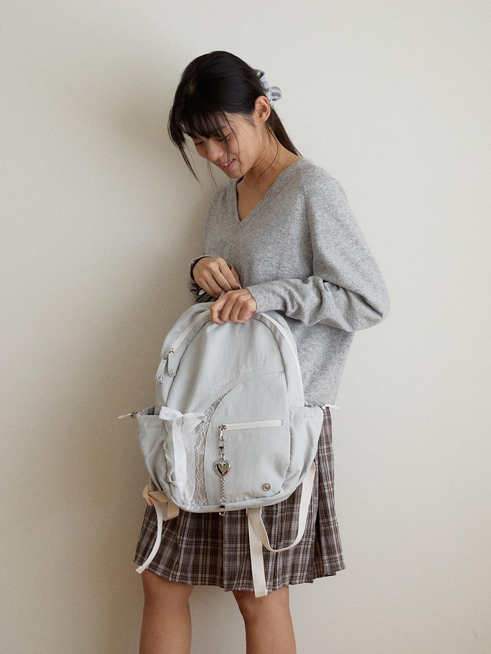 Romantique sneaker backpack_grey