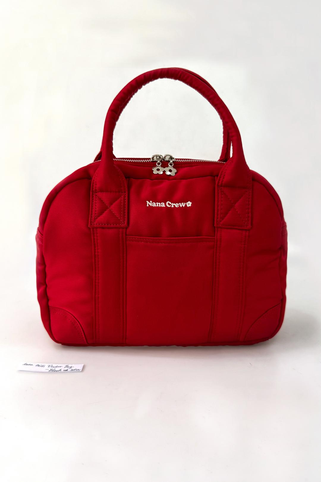 NANA MINI DOCTOR BAG - BLOOD RED SATIN